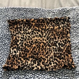 Cheetah print tube top